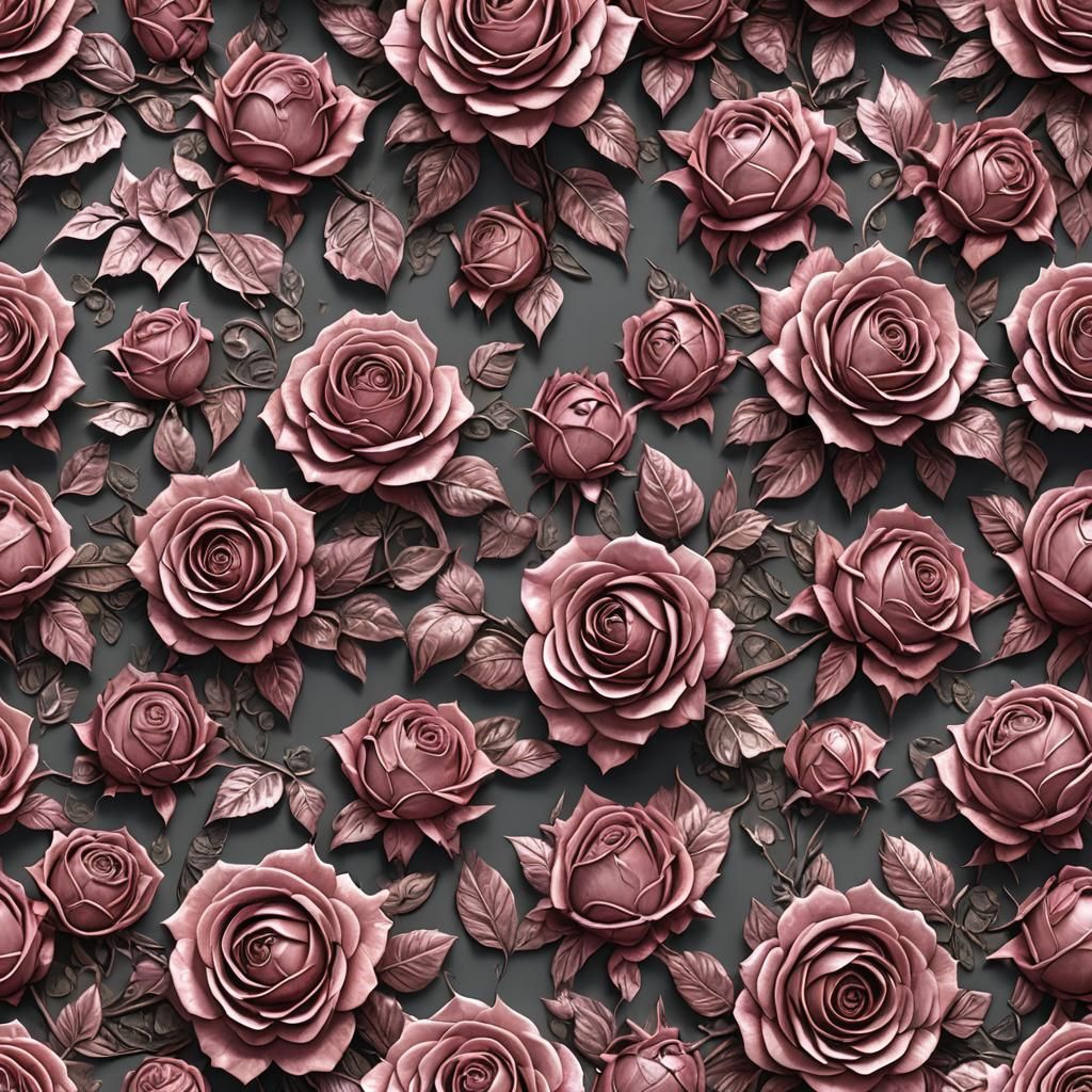 Hyperdetailed Rose Armor Art