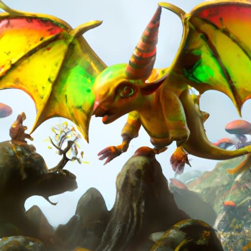 Detailed Pokemon Matte Painting in Deep Color