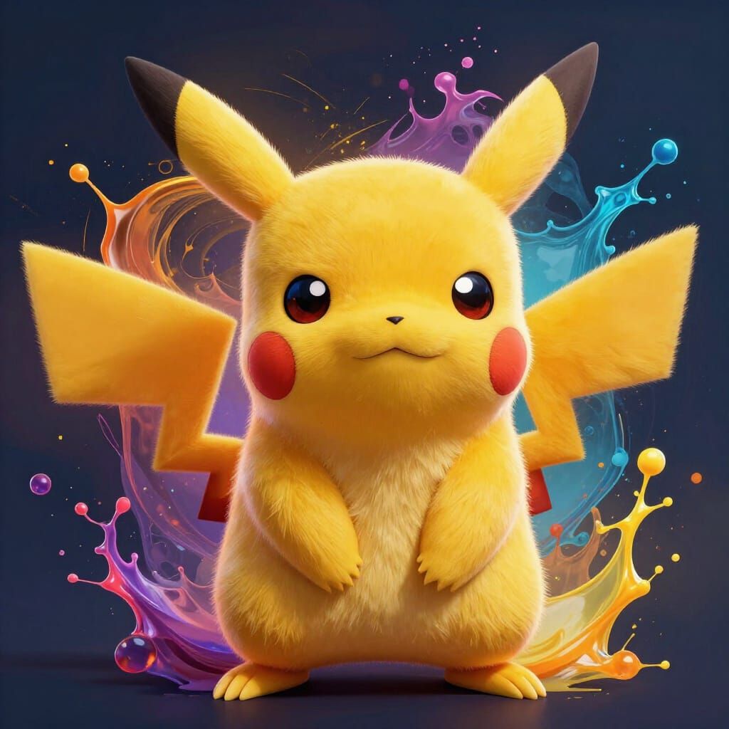 Pikachu Concept Art Portrait Dynamic Lighting