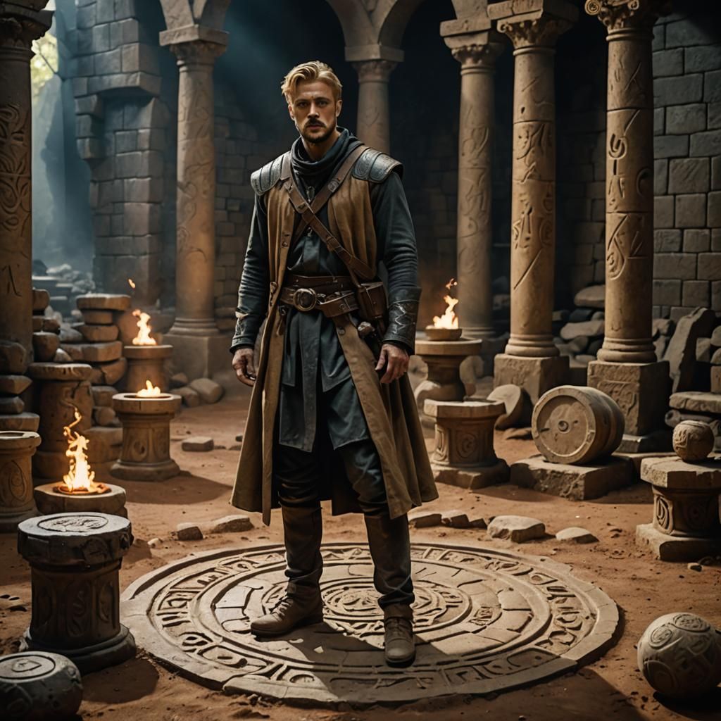 Boyd Holbrook as Medieval Adventurer in Hyperrealistic Style