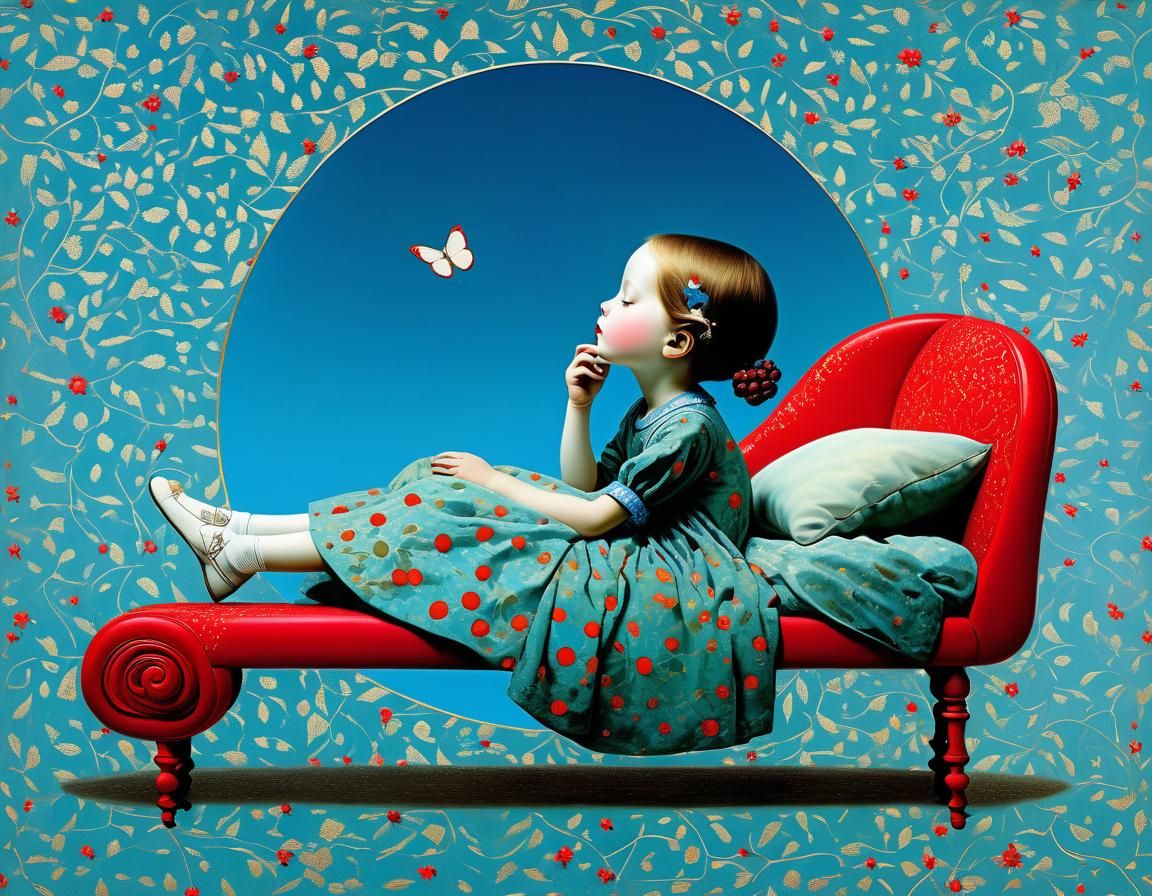 Surreal Dreamscape Inspired by Digital Collage and Graphic A...