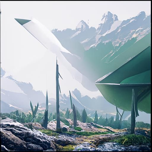 Enchanting Treehouse Matte Painting in Nature