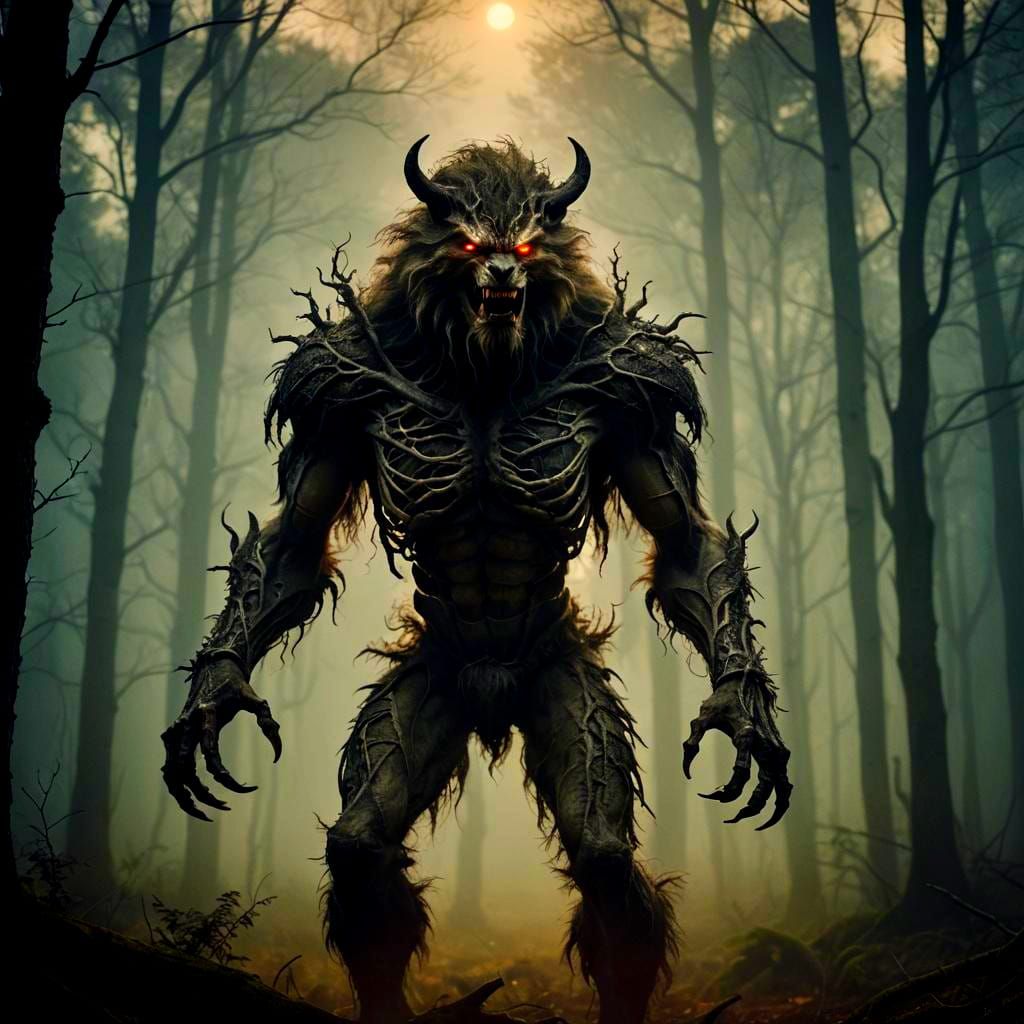 Cinematic Werebeast Film Still