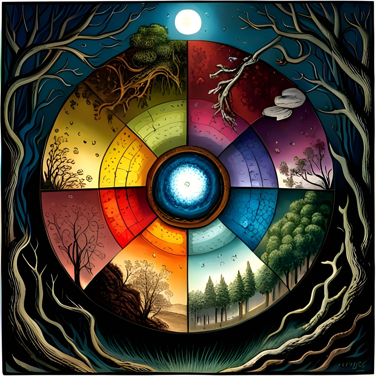 Wheel of Seasons: Ouroboros in Ink