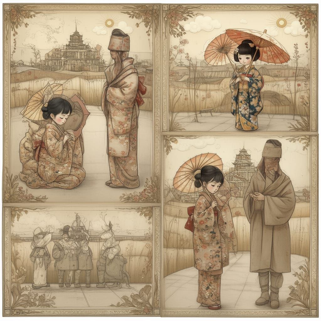 AI Image Generation: Combined Visual Elements