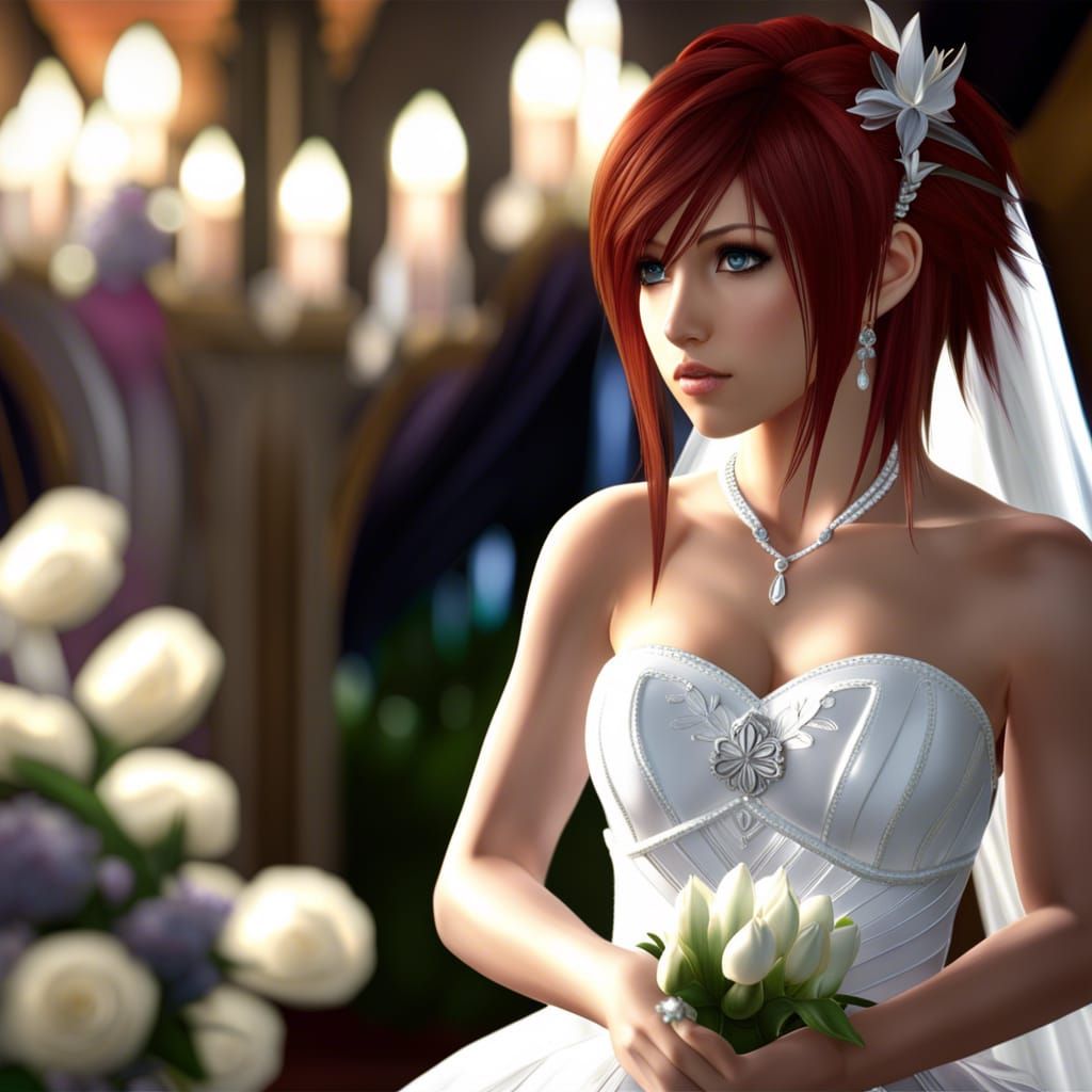 Kingdom Hearts Kairi as Realistic Bride