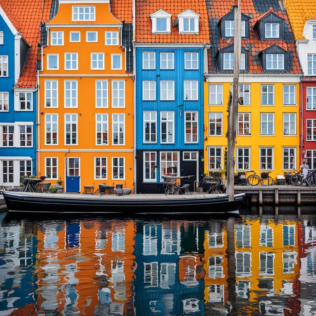 Colorful Townhouses of Nyhavn Canal, Copenhagen