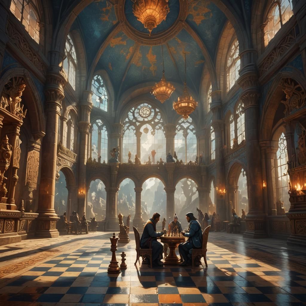 Chess Game in a Magical Deserted Kingdom