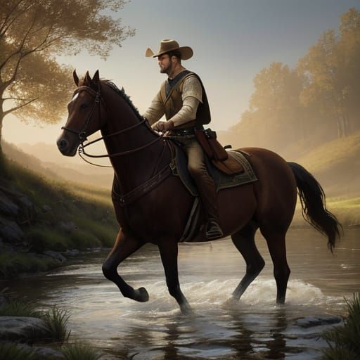 Young Hebrew Shepherd Boy in Warm Golden Light