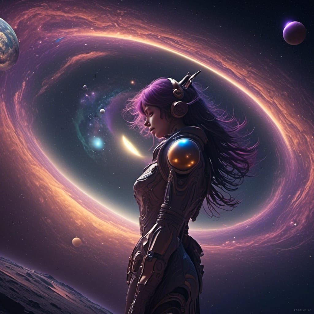 Breathtaking Luminous Universe with Planets and Stars