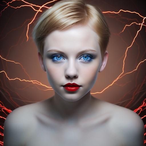 Electrifying Portrait of a Beautiful Young Woman
