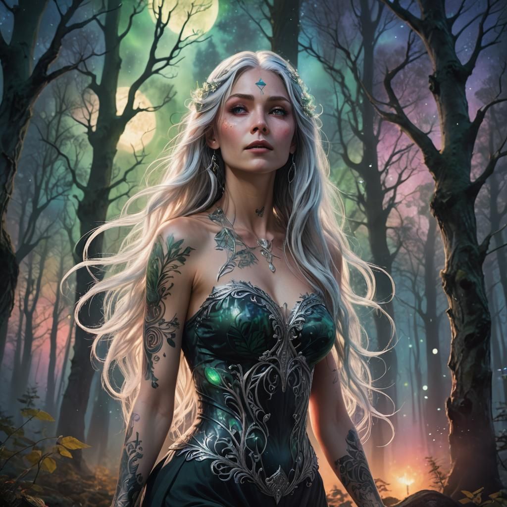Enchanted Forest Elf in Comic Art Style