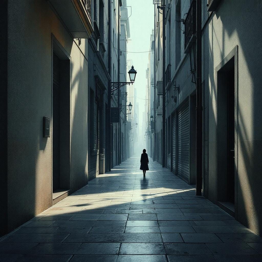 Surrealist Cityscape in Style of Giorgio de Chirico