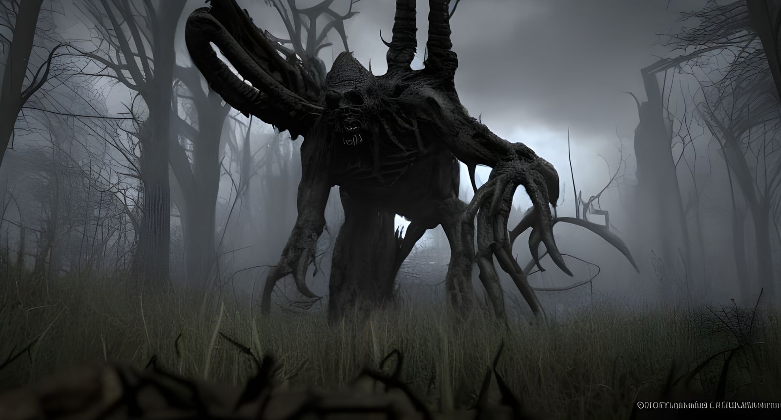 Post-Apocalyptic World Destroyed by Cyclopean Deity