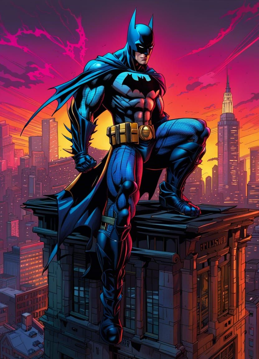 Batman Wolverine Spider-Man Fusion: Hyperdetailed Comic Art