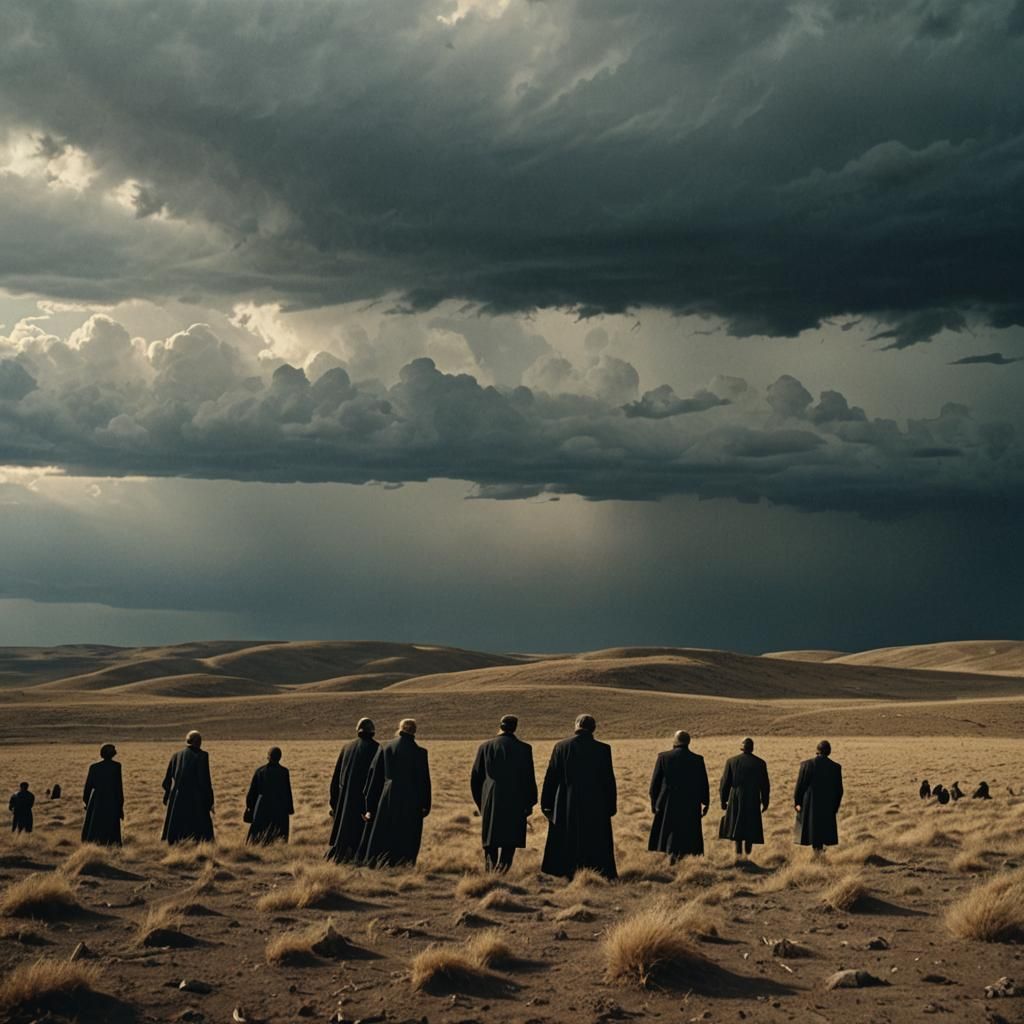 Desolate Burial Ground: Cinematic Film Still