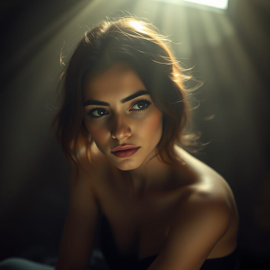 Ethereal Portrait in Surreal Ambiance