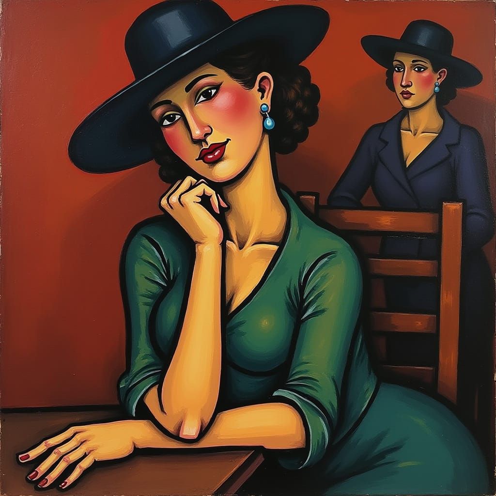 Lady of the House in Fauvist Style