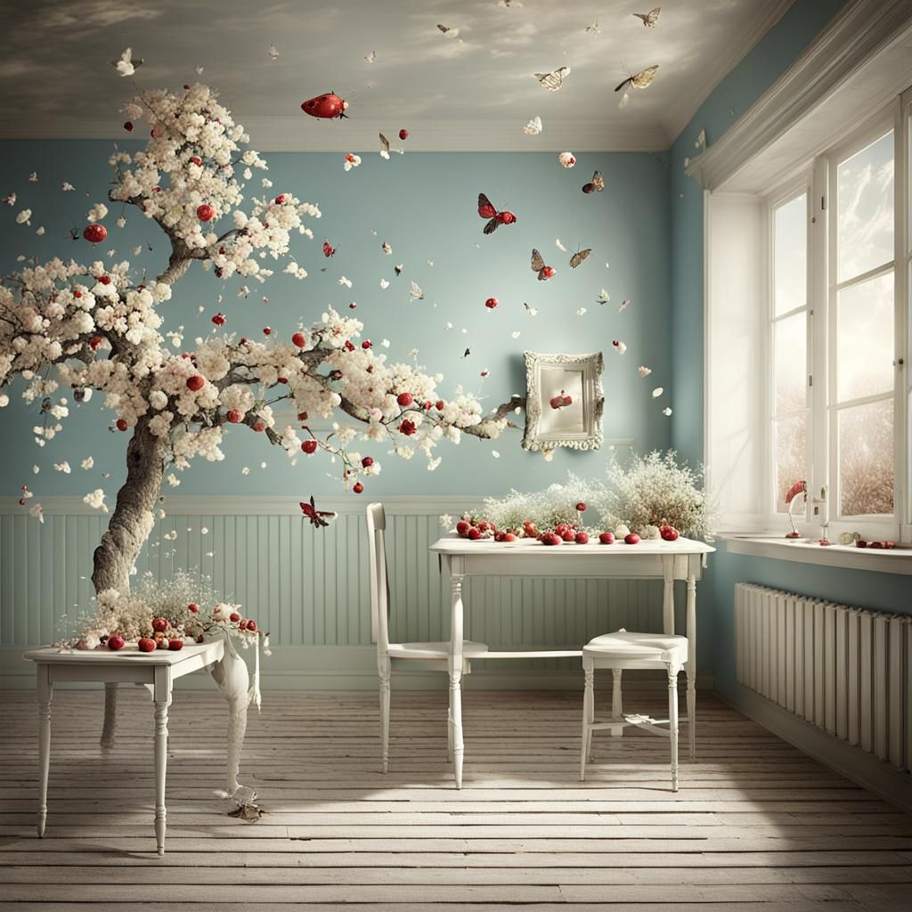 Digital Artwork in Christine Ellger Style