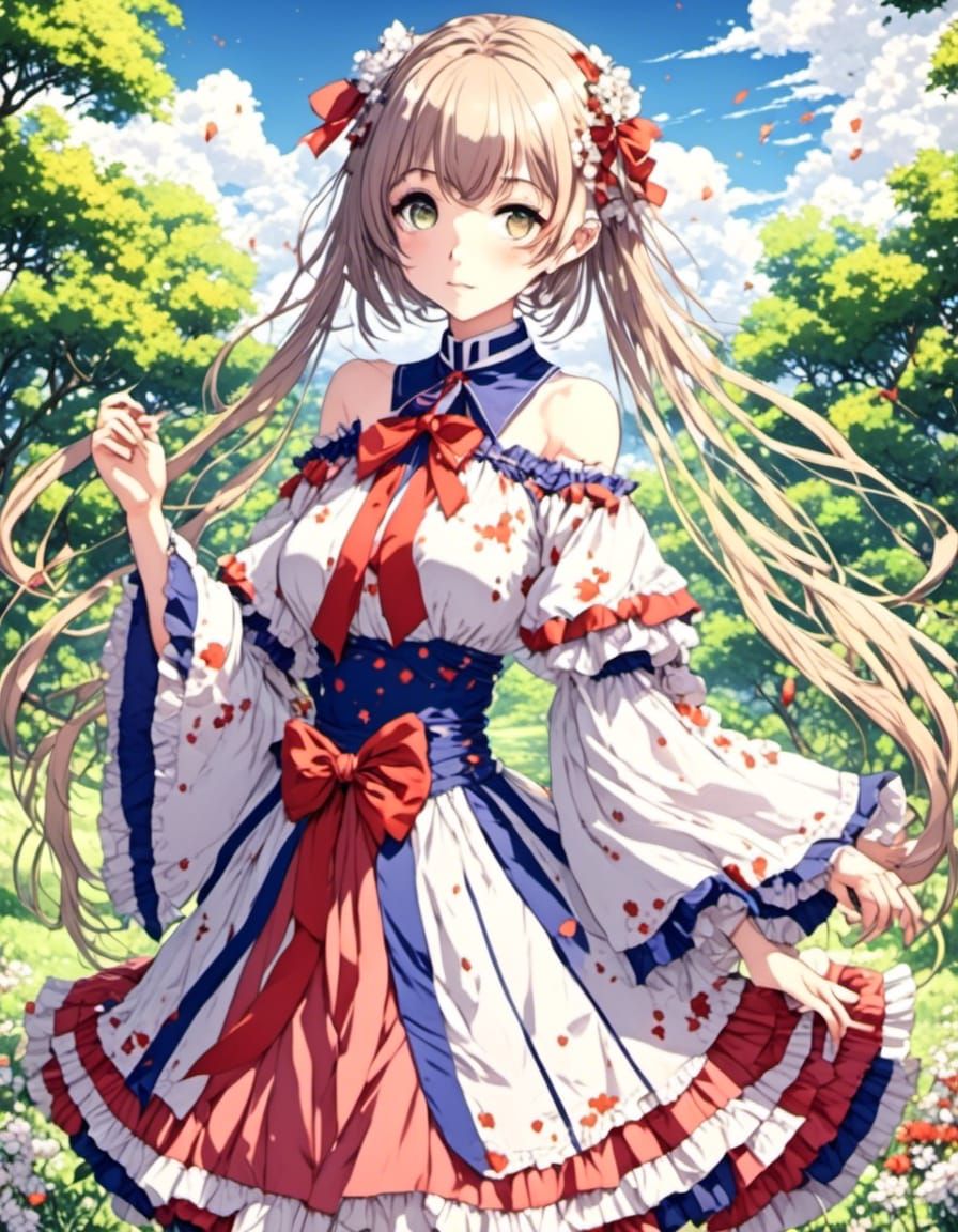 Anime Art with Detailed Color Shading in 4K HD