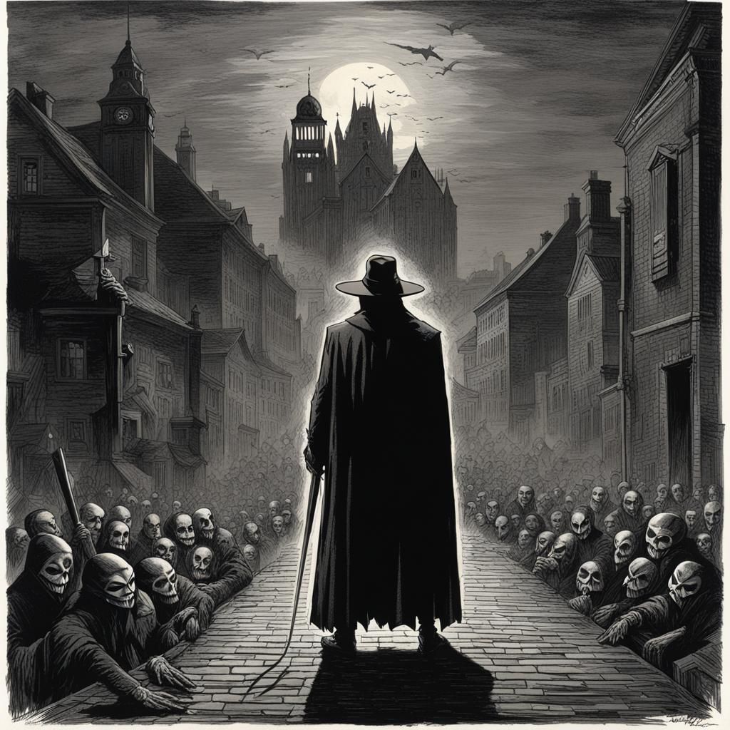 V for Vendetta: Horror Art by Doré and Rutkowski