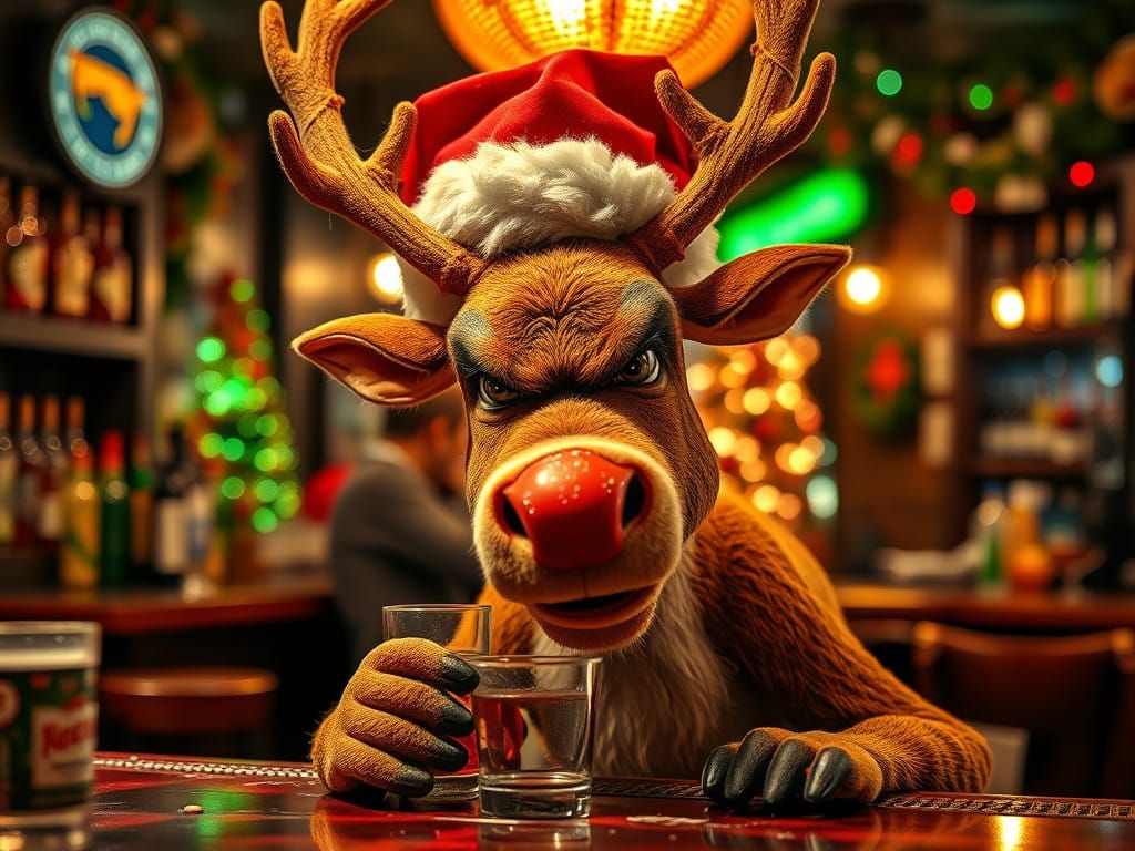 Rudolph Caught in a Grinchy Christmas Meltdown