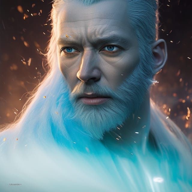 Hyperrealistic Elf Portrait in Pop Art Style