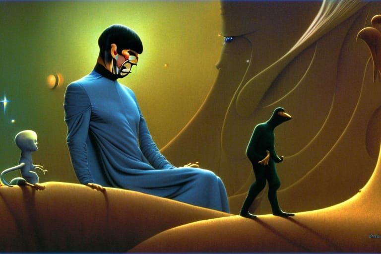 Fantastical Matte Painting with Volumetric Lighting