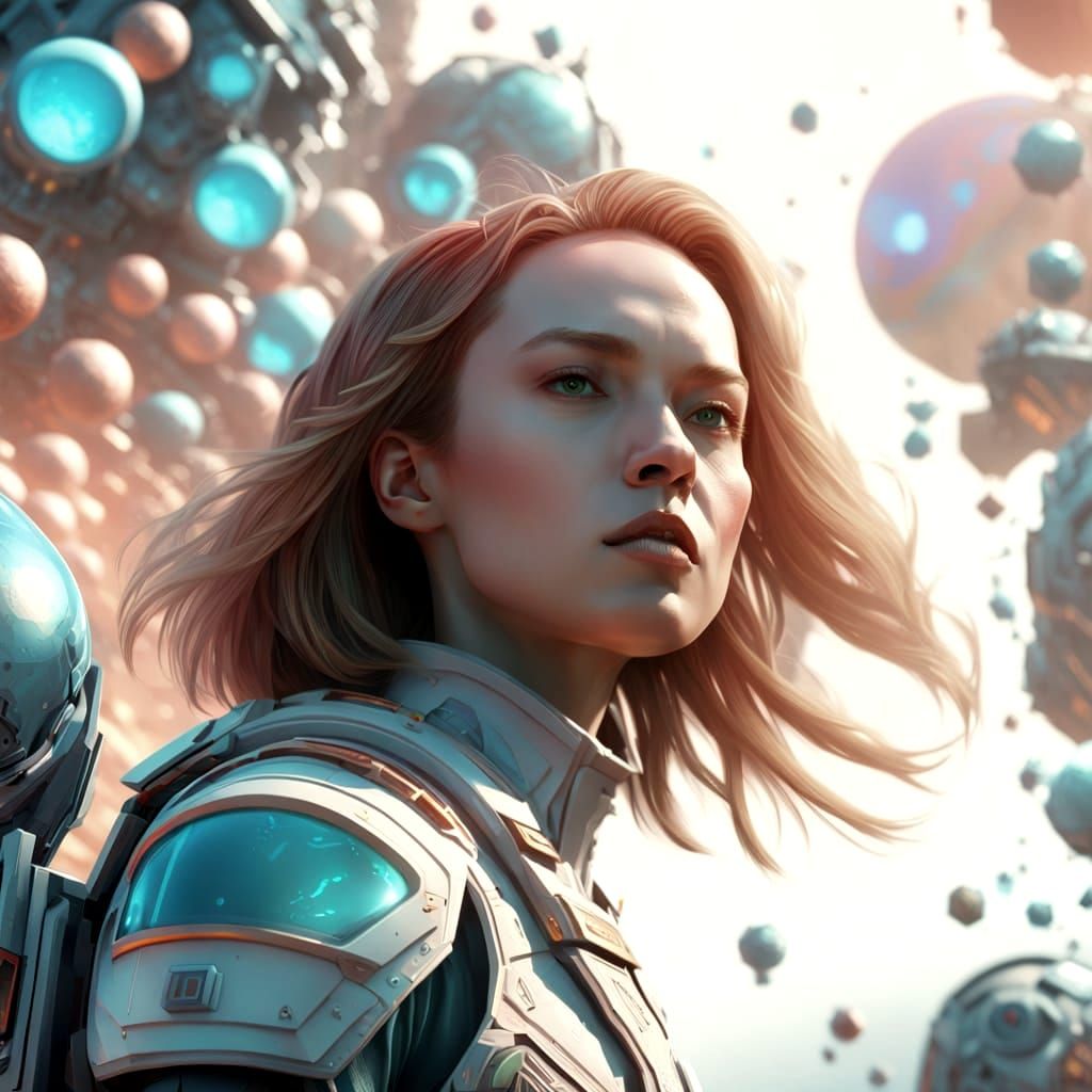 Futuristic Armor Portrait in Greg Rutkowski Style