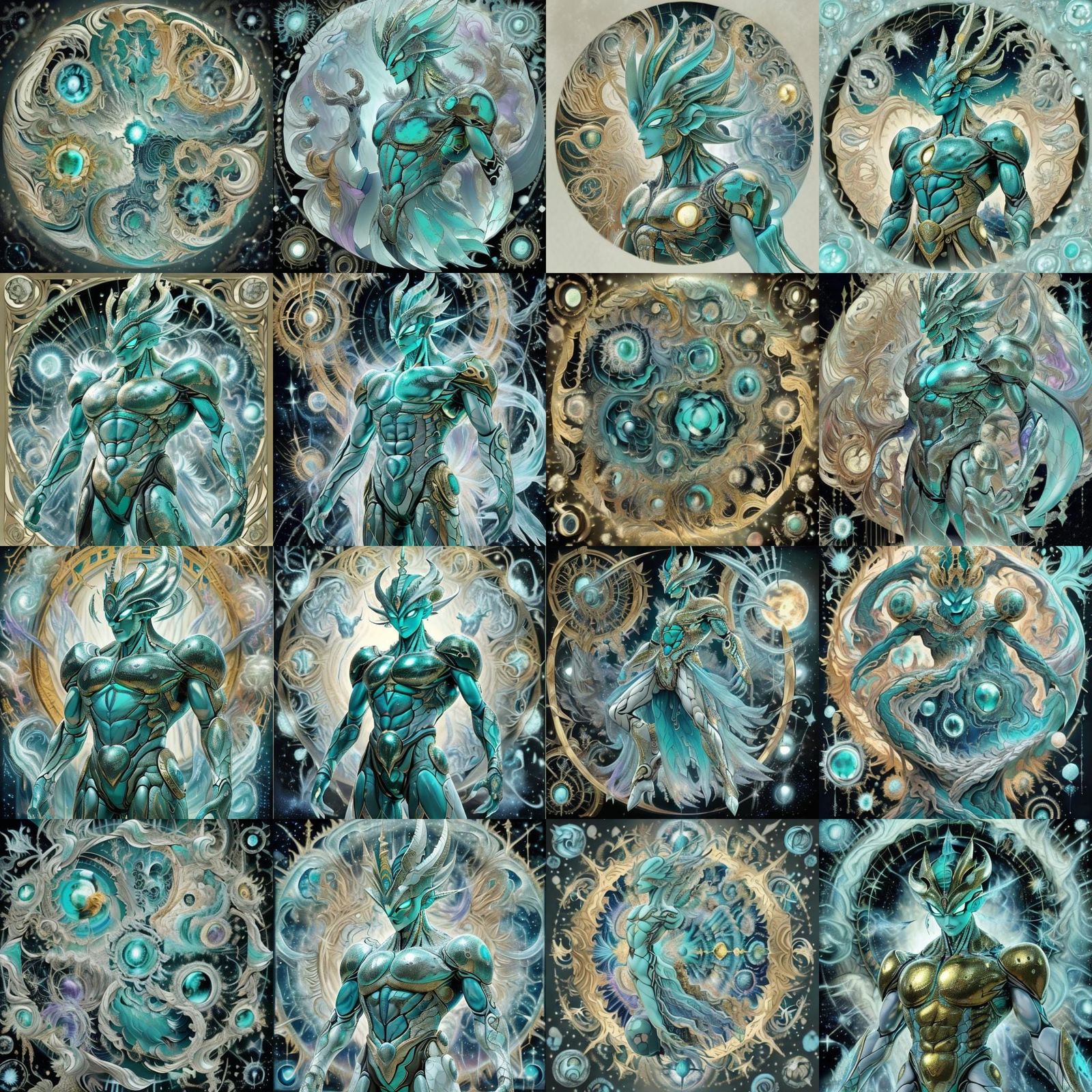 Dragon Ball Z Bio-Android in Haeckel Style