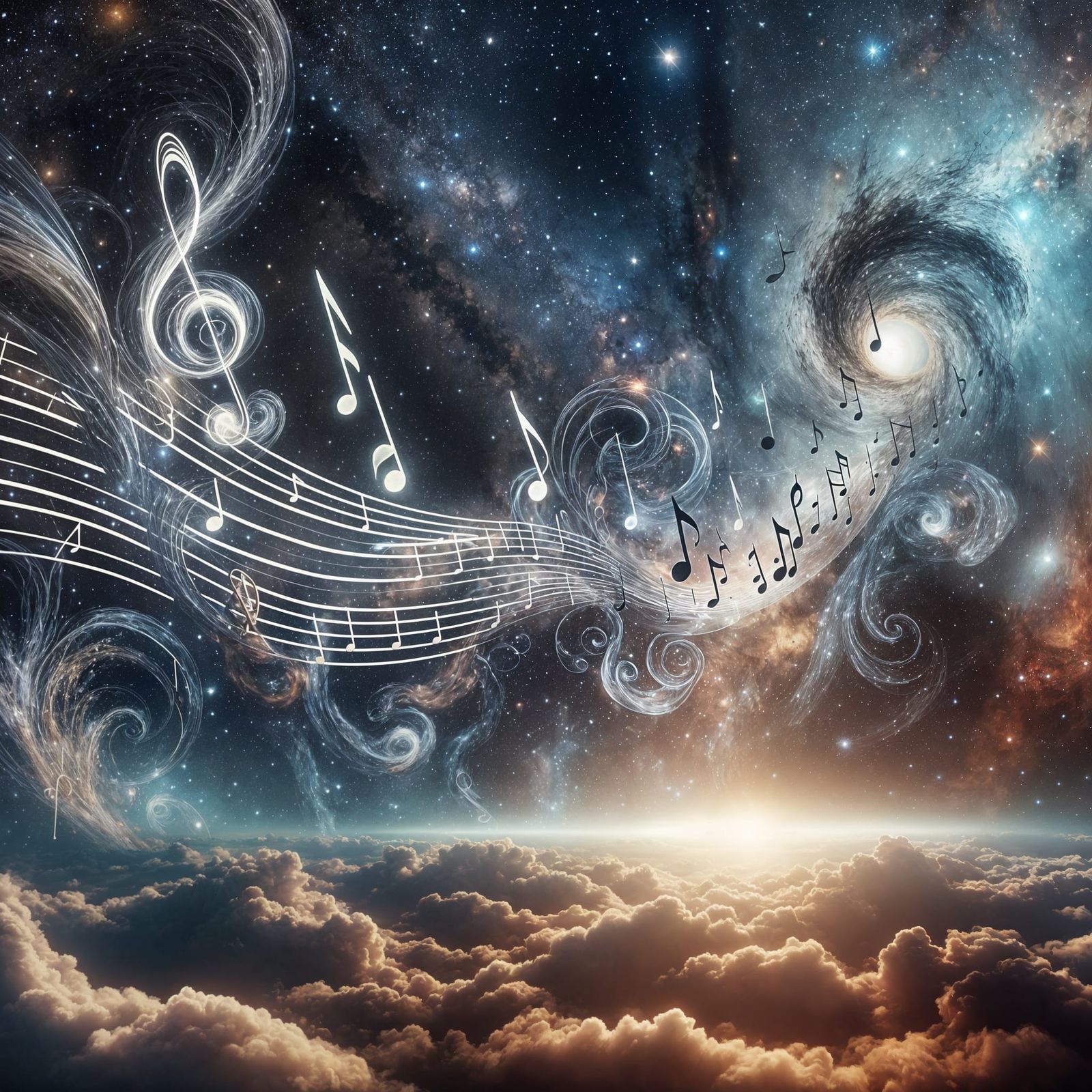 Musical Notes Voyage Through the Cosmos