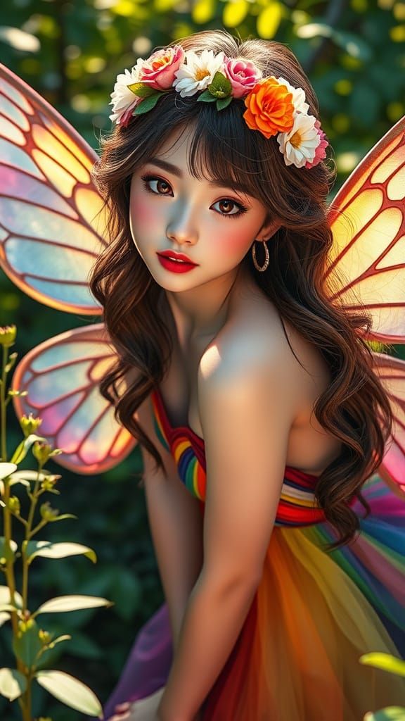 Hinata Hyuga as Dreamy Fairy in Natural Setting