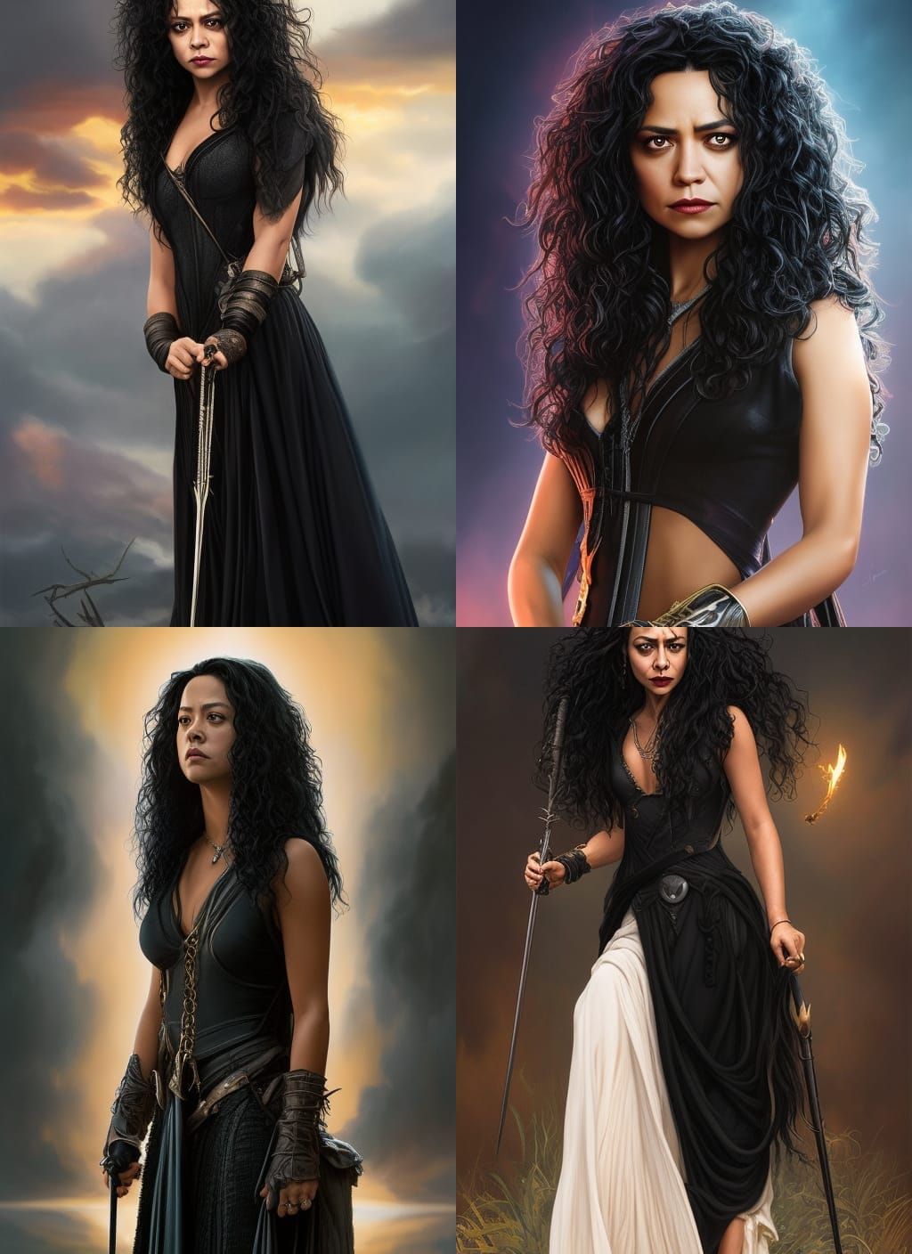 Composite Portrait Inspired by Alphonse Mucha