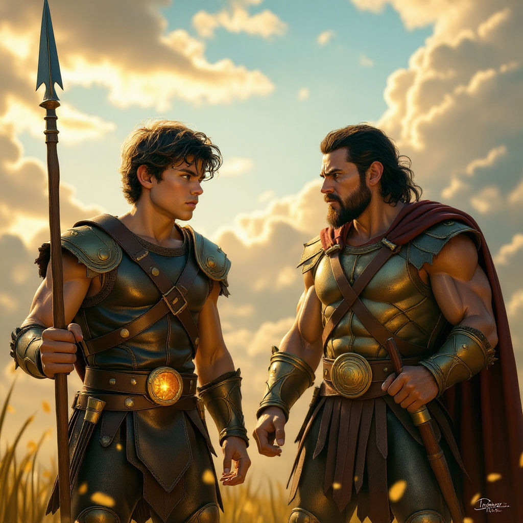 David and Goliath: Hyper-Realistic Movie Poster