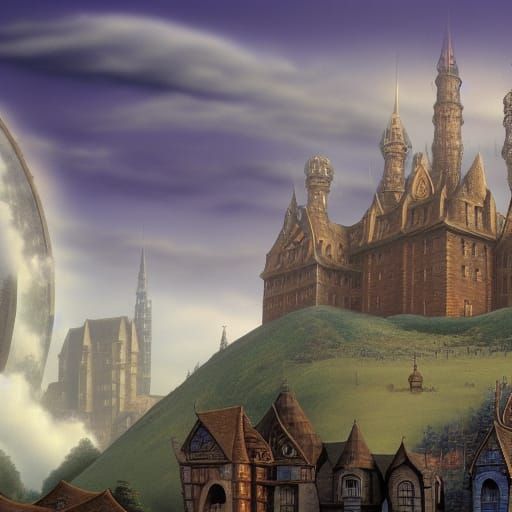 Detailed Matte Painting of Discworld