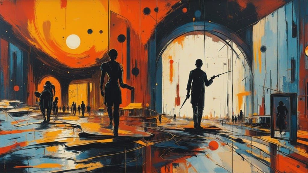 Lucy's Parisian Dream: A Retro-Futuristic Photogravure