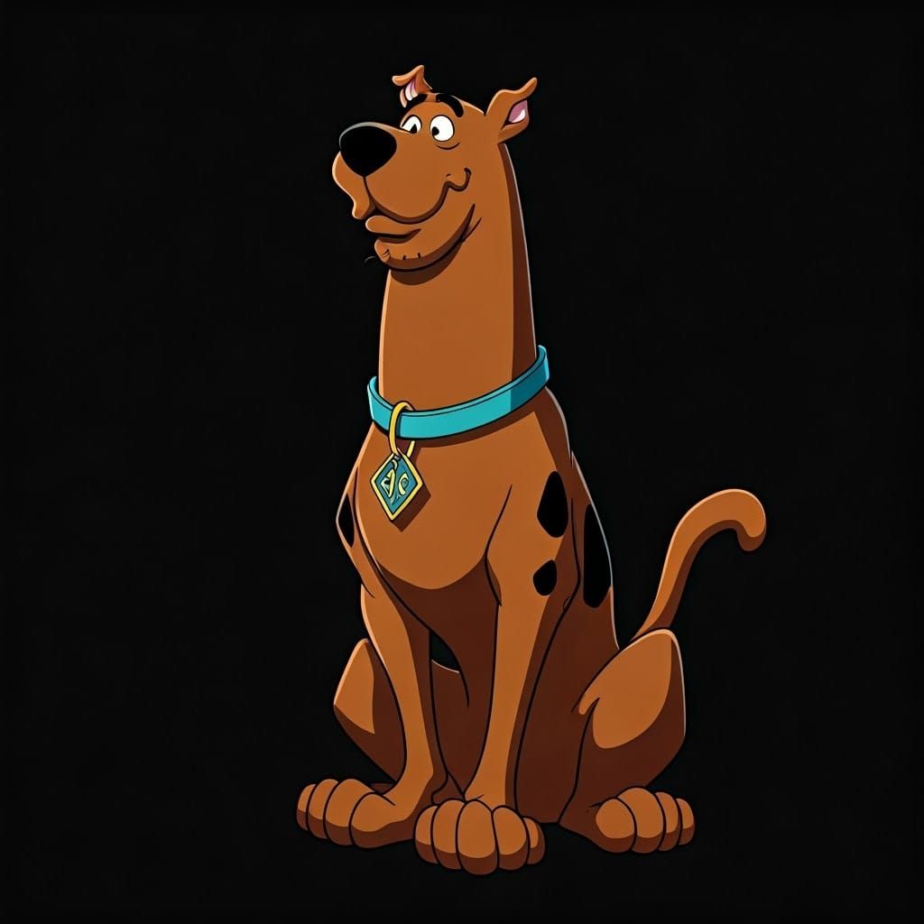 Scooby-Doo in Cel-Shaded Anime Style