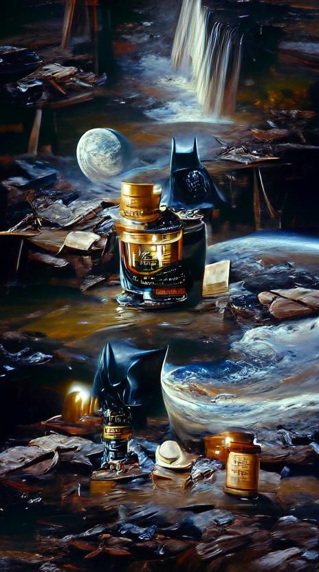 Cosmic Night: An Oil Painting of Astral Stars