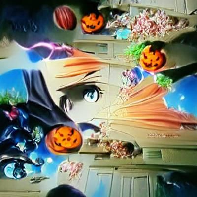 Children Trick-or-Treating in Halloween Costumes