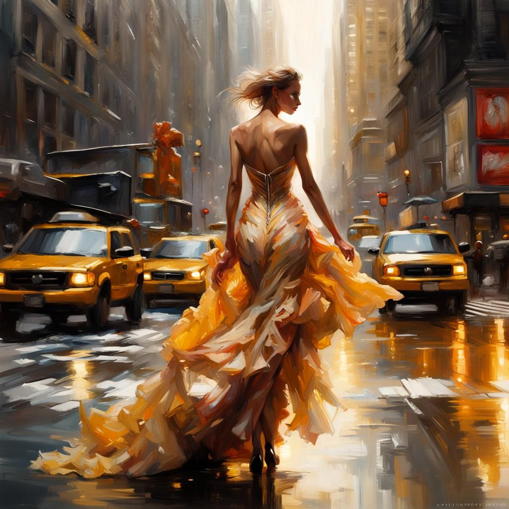 Woman in Iris van Herpen Dress, New York