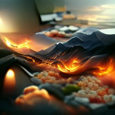 Detailed Matte Painting of Fire Light