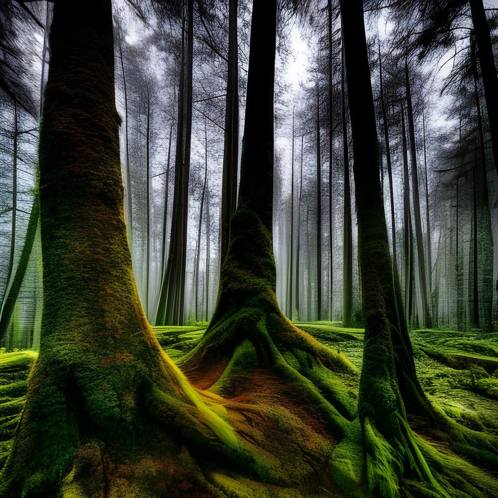 Hyperrealistic Enchanted Forest in Cinematic Style