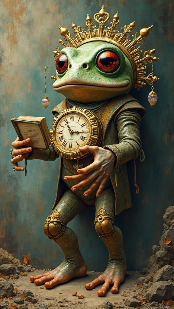 Surreal Futuristic Scene in Bureaucratic Style