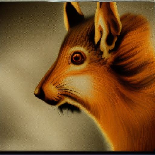 Squirrel Artist at Work: Digital Concept Art