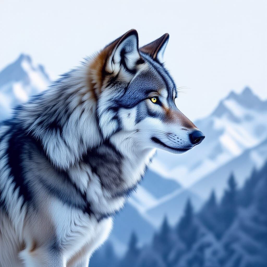 wolf portrait