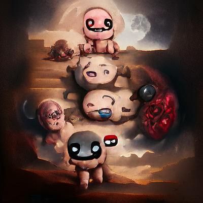 Happy Artwork from The Binding of Isaac