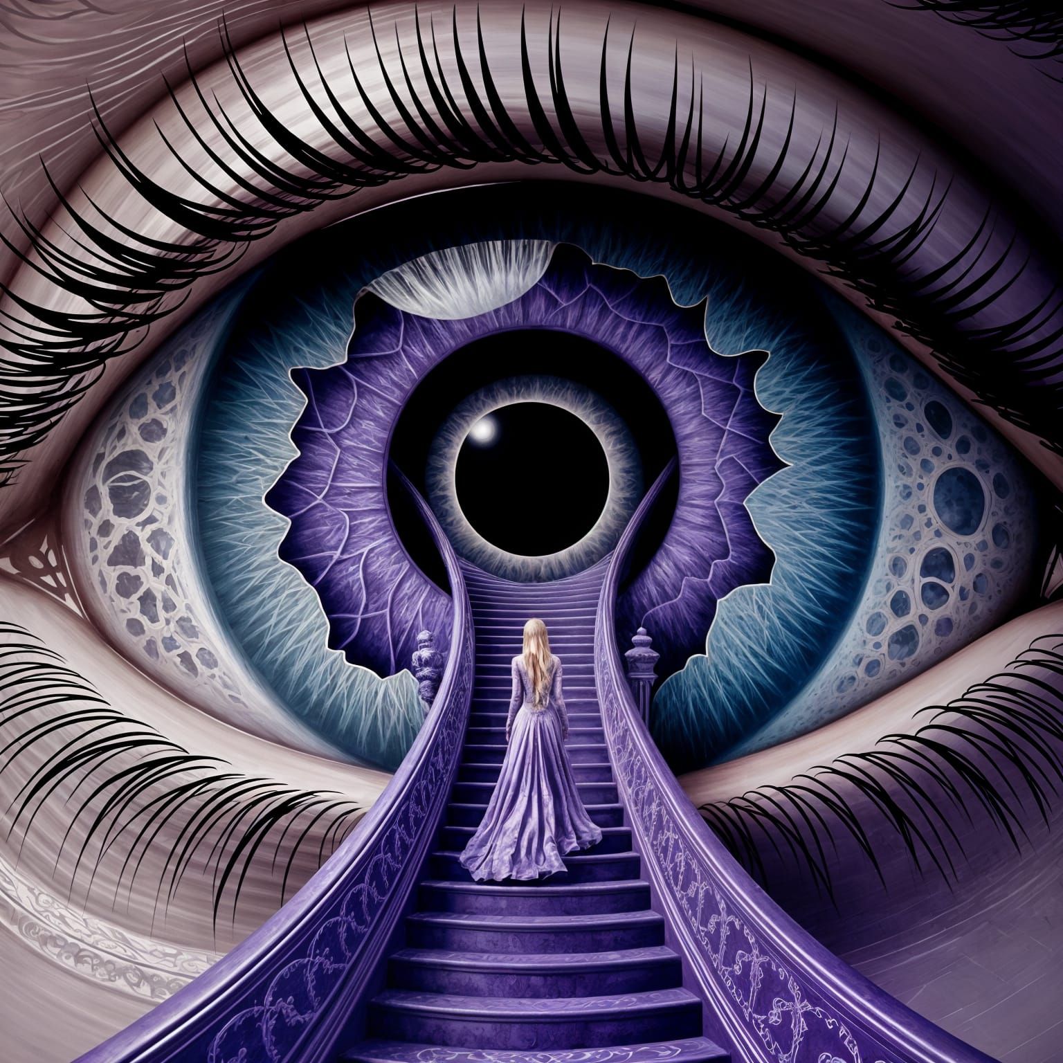 Fantasy Eye Portal in Lavish Opulence
