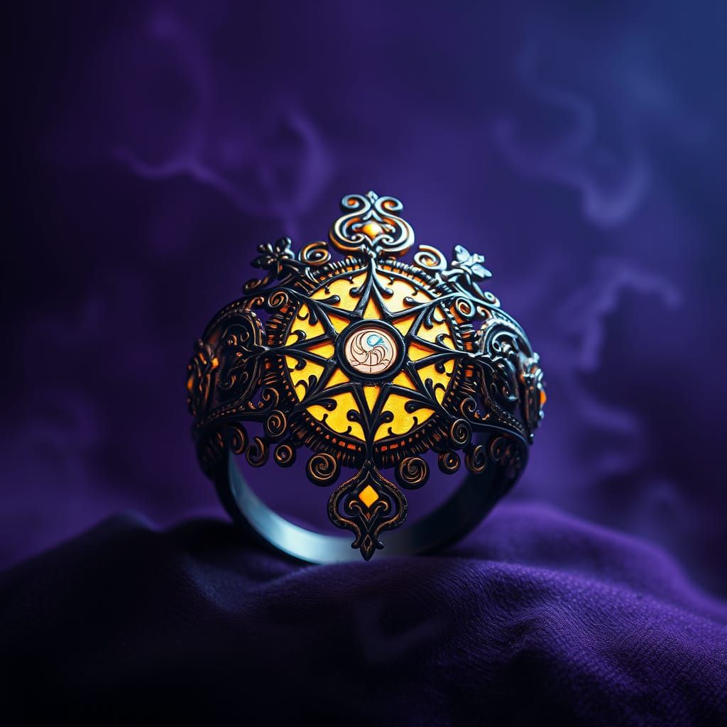 Mystical Ring in Dark Fantasy Style