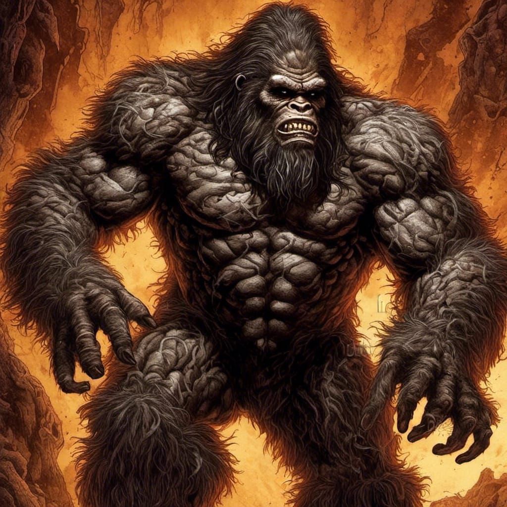 Muscular Man in Tights: Dynamic Comic Book Art