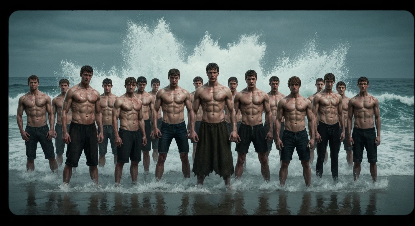 Giants on a Stormy Shore with Uncle Chernomor